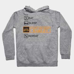 Plant and grow Barley - Eat Sleep Repeat Hoodie